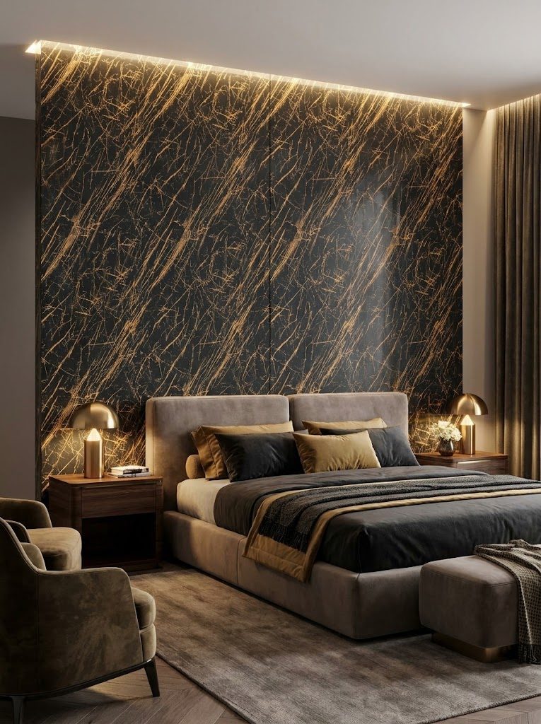 Marble UV Sheets design MS 200, installed