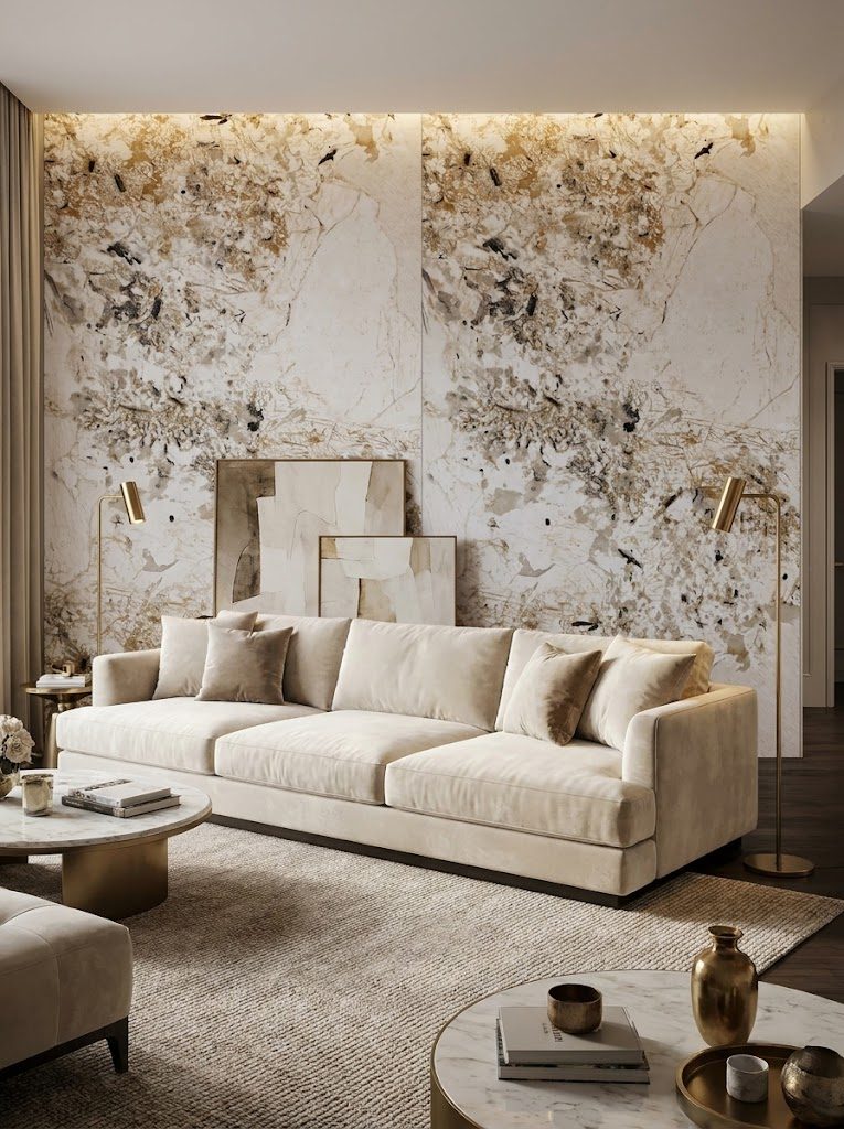 Marble UV Sheets design MS 202, installed
