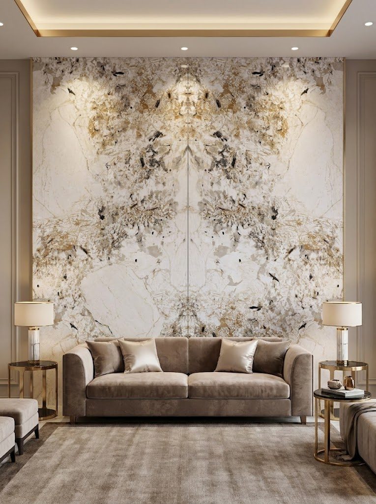 Marble UV Sheets design MS 202, installed