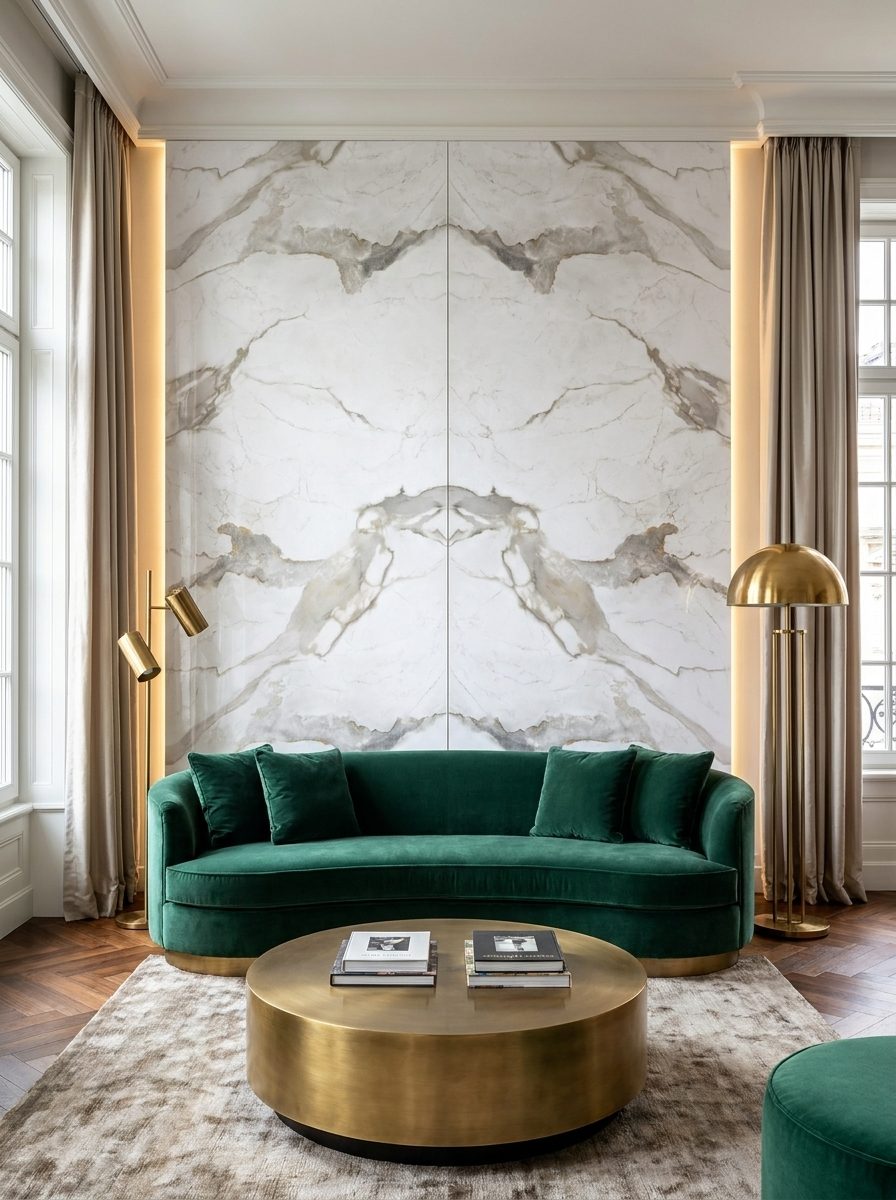 Marble UV Sheets design MS 203, installed