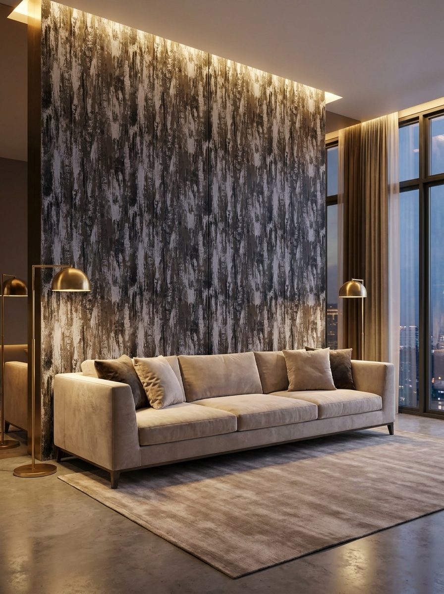Marble UV Sheets design MS 607, installed