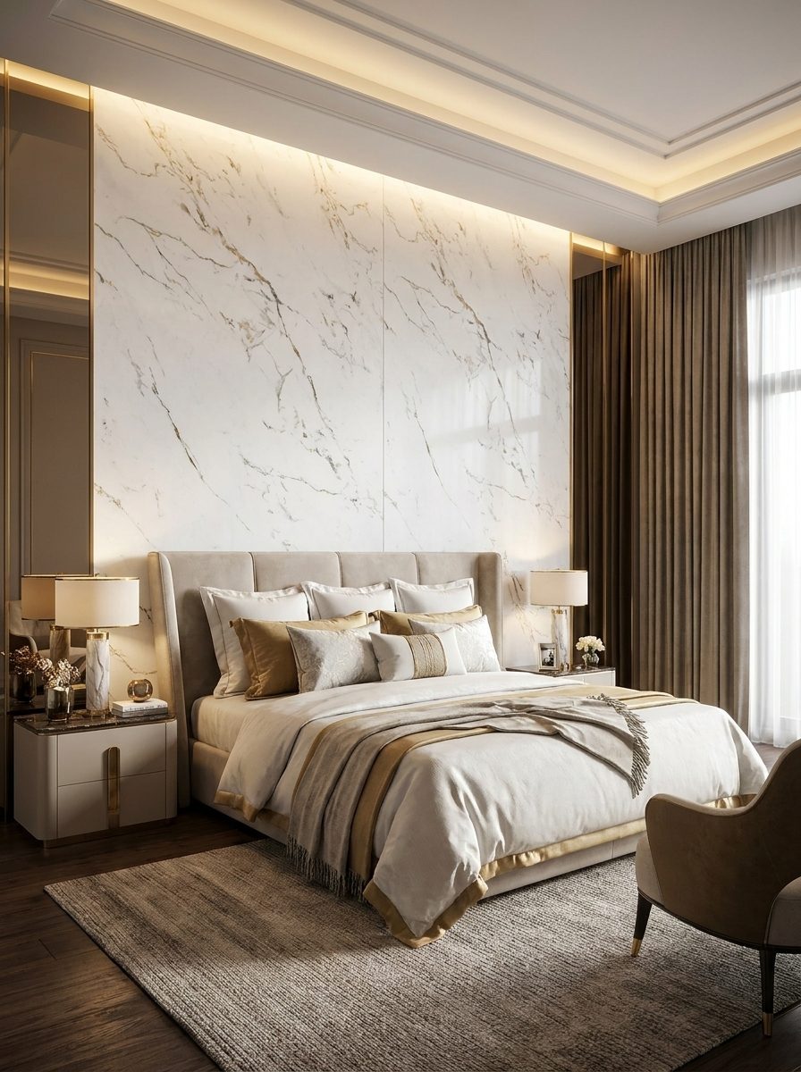 Marble UV Sheets design MS 700, installed