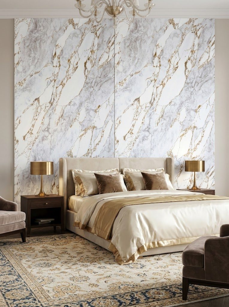 Marble UV Sheets design MS 705, installed