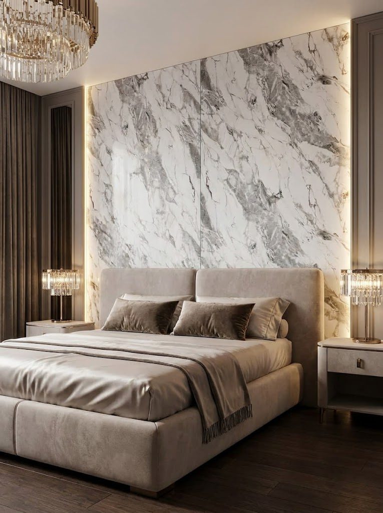 Marble UV Sheets design MS 814, installed