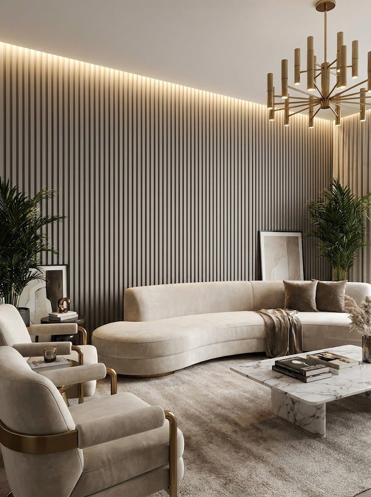 WPC Wall Panels design F2 P001, installed
