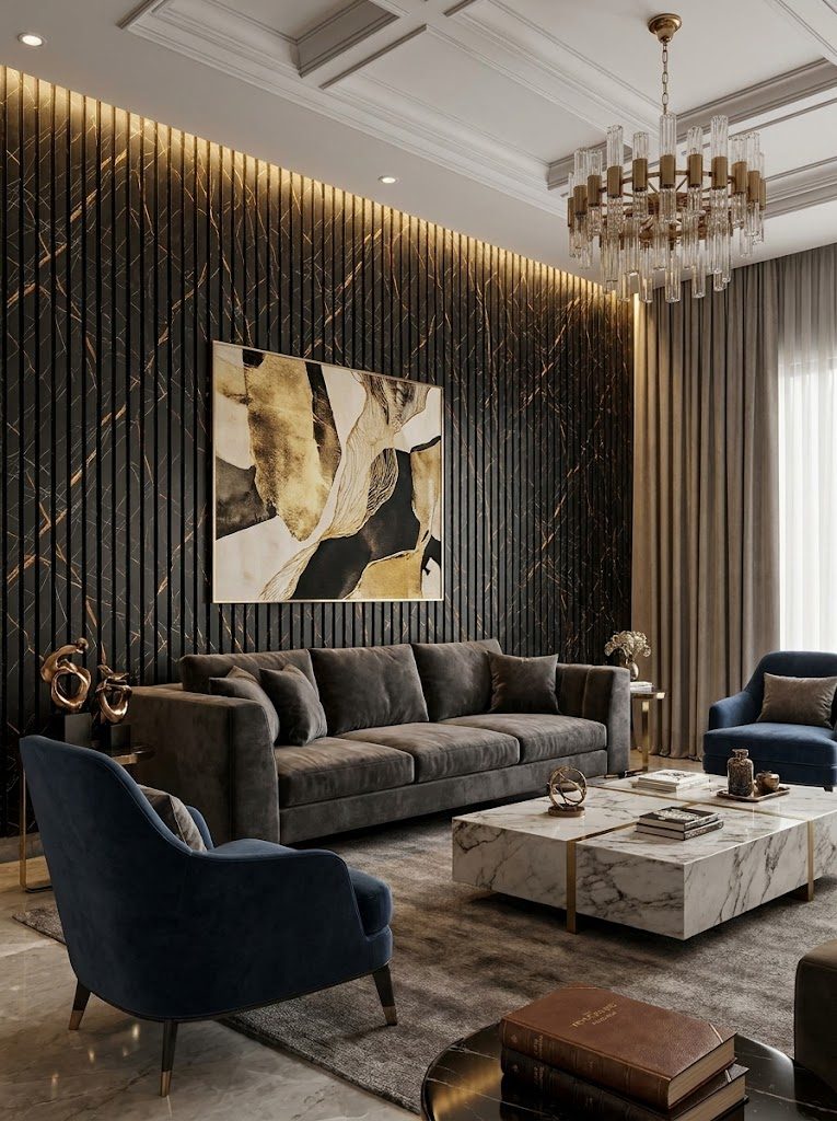 WPC Wall Panels design F2 S001, installed