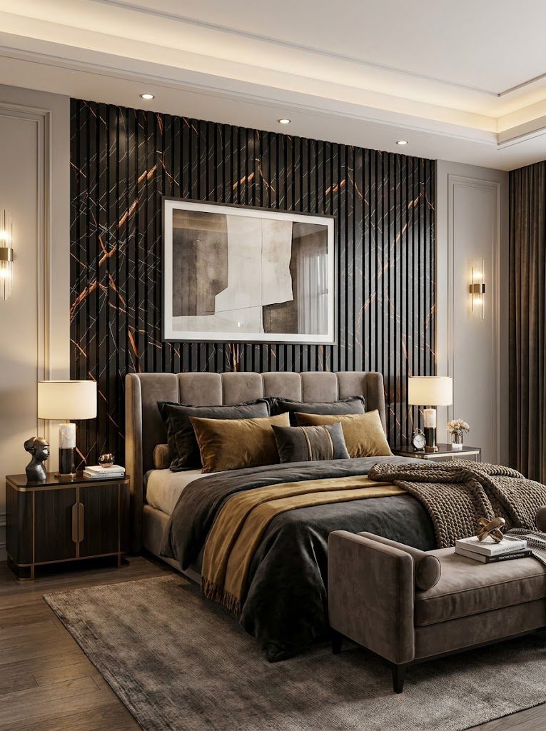 WPC Wall Panels design F2 S001, installed
