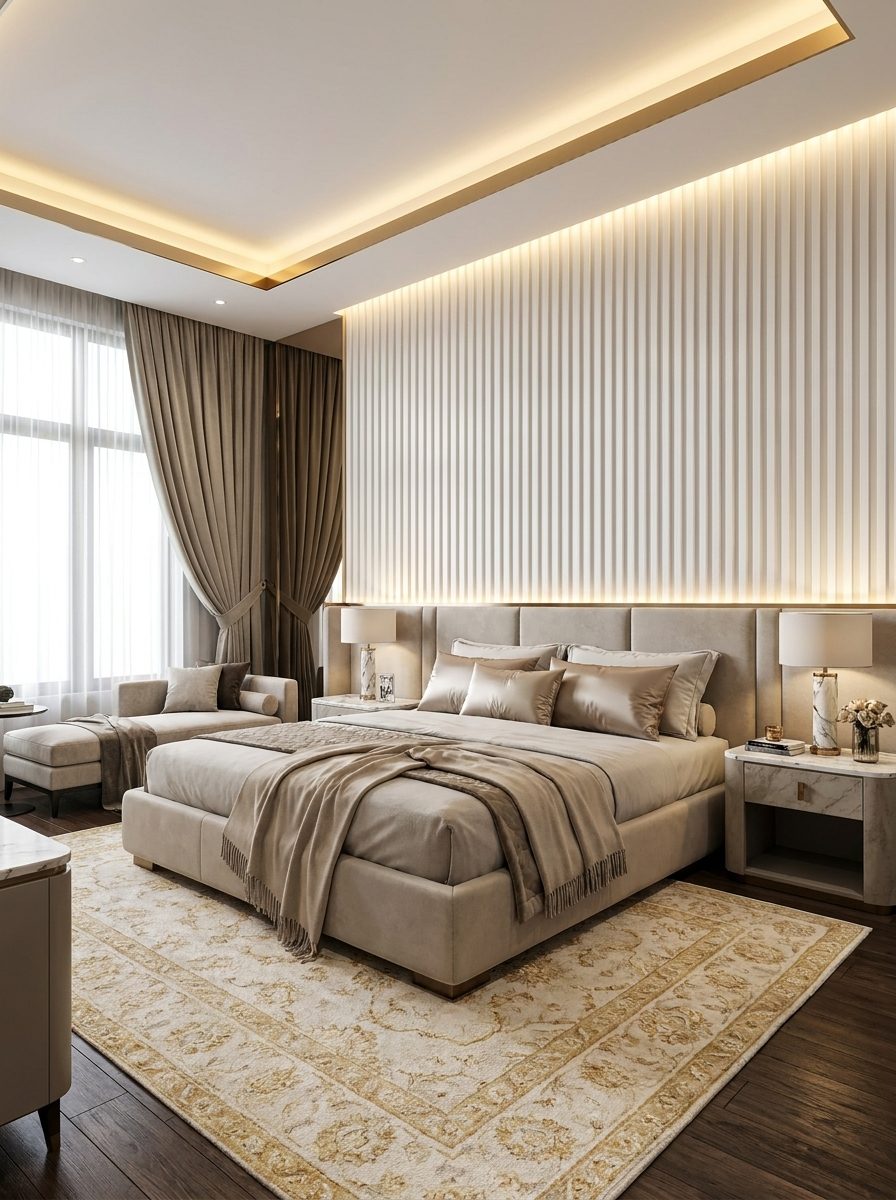 WPC Wall Panels design F2 T001, installed