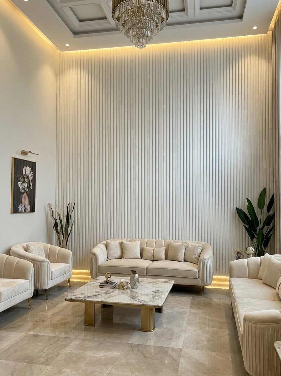 WPC Wall Panels design F2 T001, installed