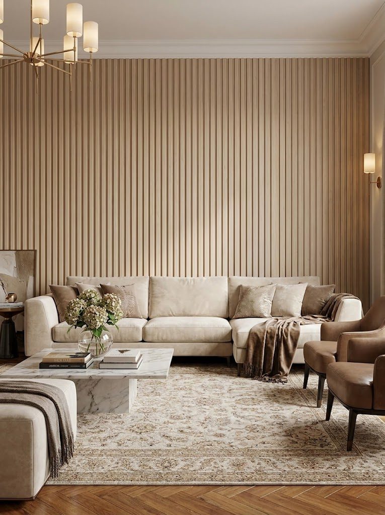 WPC Wall Panels design F2 W016, installed