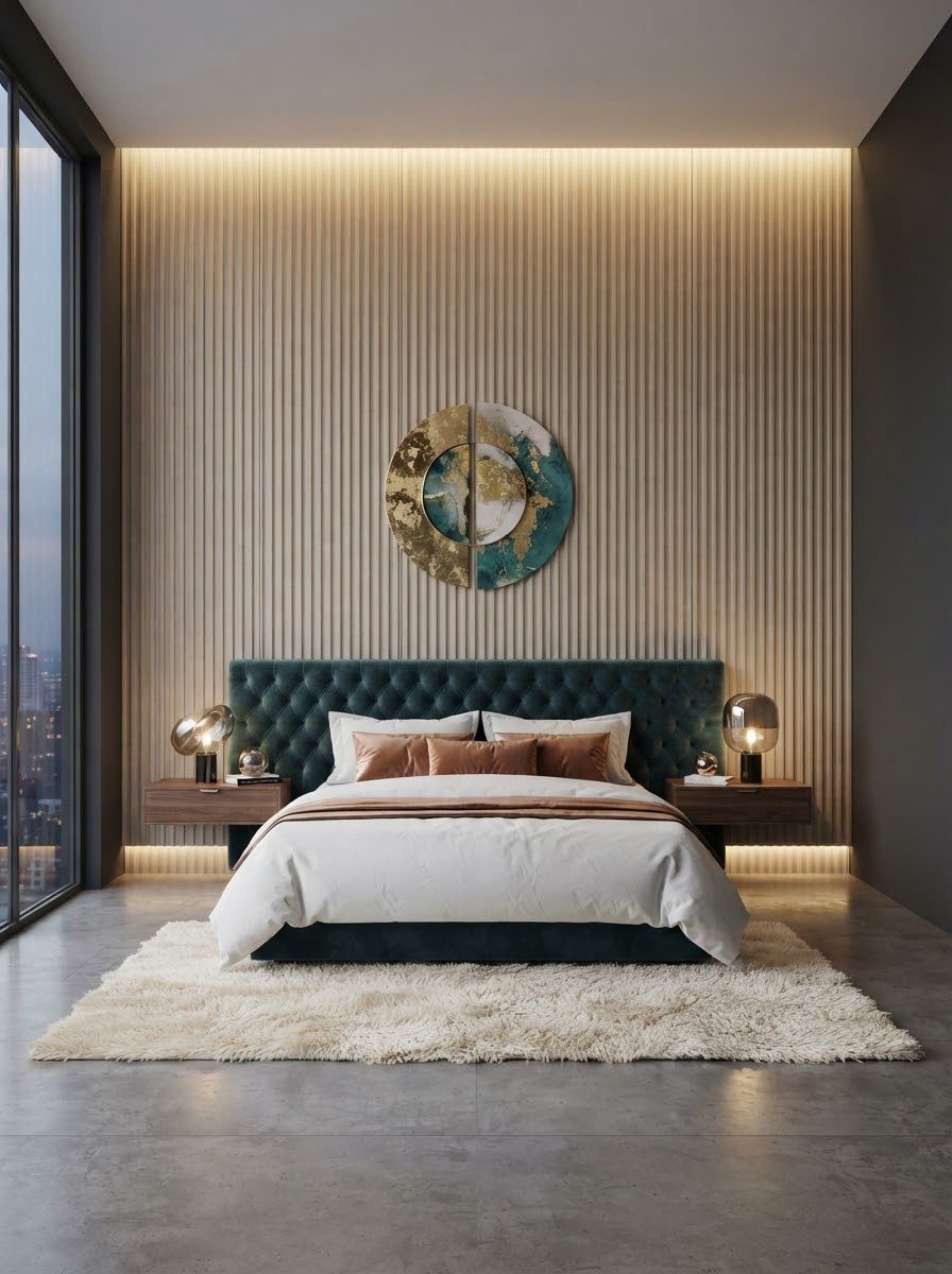 WPC Wall Panels design F8 W016, installed